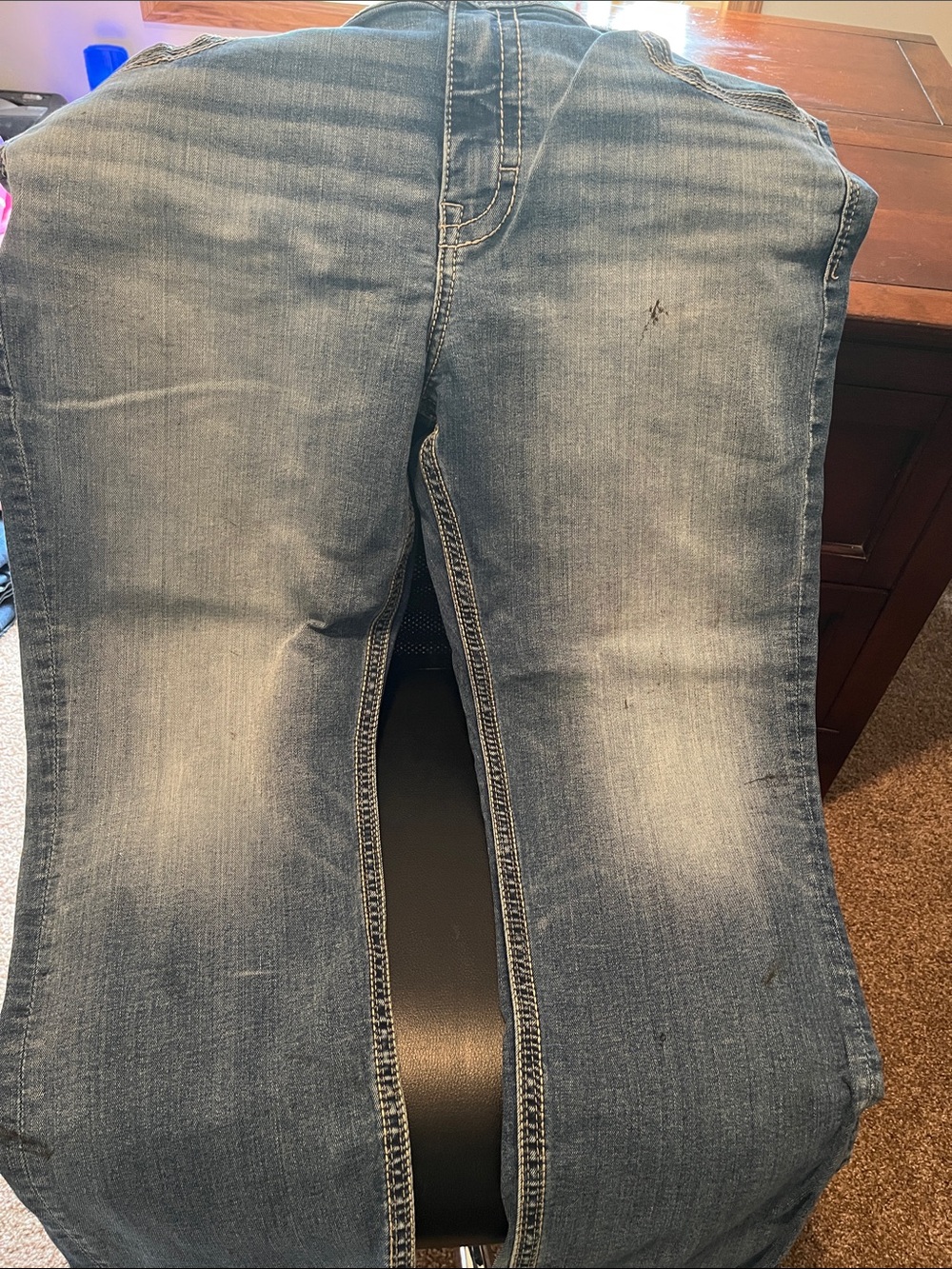 BKE men’s Light Blue Boot Cut Jeans